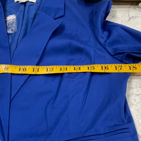 EST. 1946 king blue blazer three-quarter sleeve size S - Picture 11 of 13